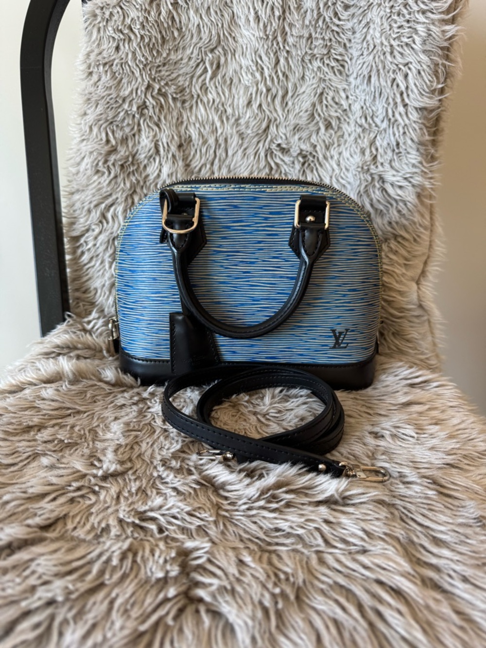 Louis Vuitton Epi Denim Alma BB Satchel